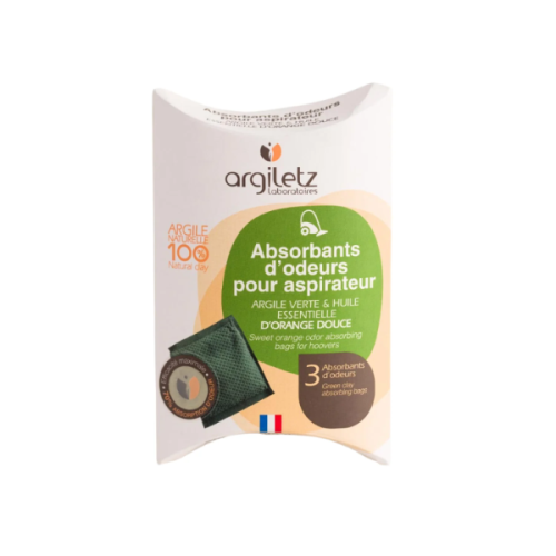 Argiletz Odour-absorbing bags - Green Clay + Sweet Orange, 75 g