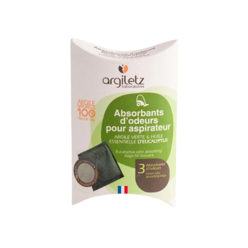 Argiletz Odour-absorbing bags - Green Clay + Eucalyptus, 75 g