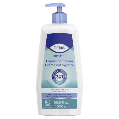 Tena Cleansing Cream Pump Bottle, 1000ml