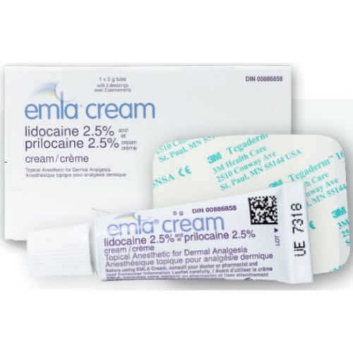 Emla Cream W/10 Tegaderm Dressings #075 (5x5gm), 5/box
