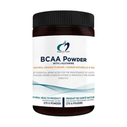 Designs for Health BCAA Powder with L-Glutamine Powder, 270g 