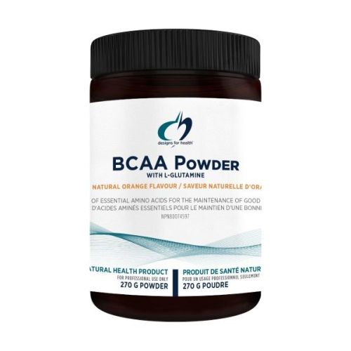 Designs for Health BCAA Powder with L-Glutamine Powder, 270g 