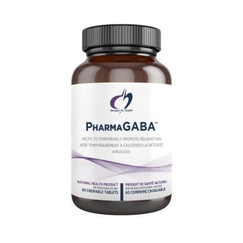 Designs for Health PharmaGABA™, 60 Chewable Tablets