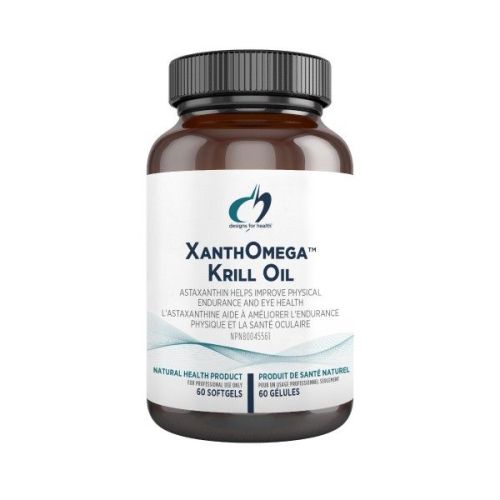 Designs for Health XanthOmega™ Krill Oil, 60 Softgels