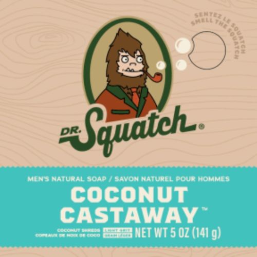 Dr. Squatch Coconut Castaway Soap, 141g