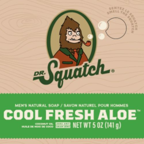 Dr. Squatch Cool Fresh Aloe Soap, 141g