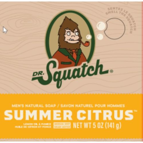 Dr. Squatch Summer Citrus Soap, 141g