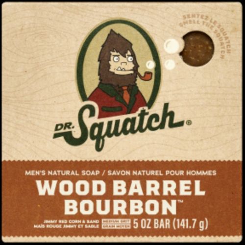Dr. Squatch Wood Barrel Bourbon Soap, 141g