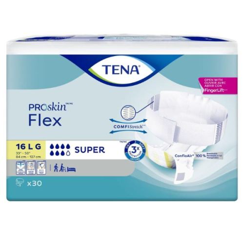 Tena Flex Belted Brief Super Size 16, 33-50