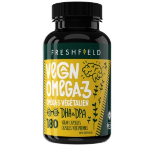 Freshfield Vegan Omega-3 DHA + DPA, 180 Vegan Capsules