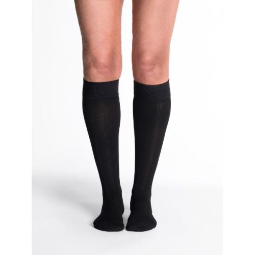 Sigvaris 862CLLW-99/S Pair Calf W/Grip 20-30mm Black, LL