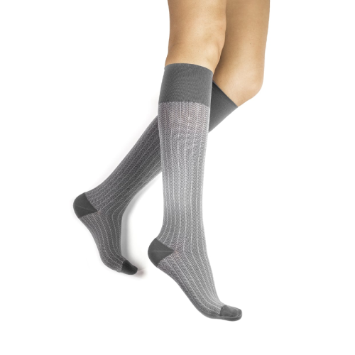 Rejuva Support Socks 15-20mm KHER1CR4 Herringbone Charcoal, XL