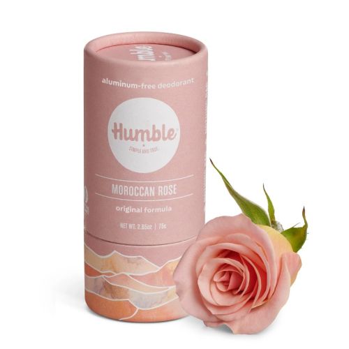 Humble Brands Moroccan Rose Paperboard Deodorant, 70g