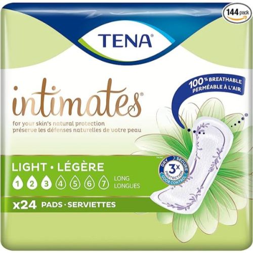 Tena Intimates Pad U/Thin Long PROM54344 Light, 24'S