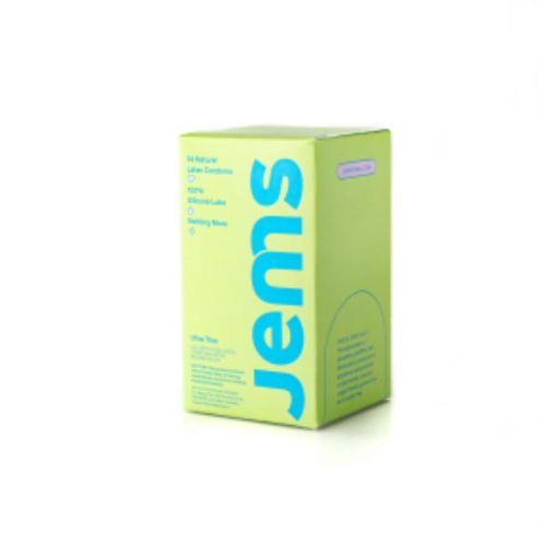 Jems For All Natural Latex Condoms, 24Pk