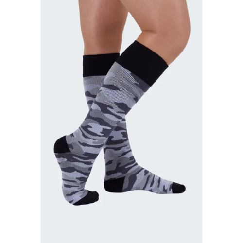 Rejuva Support Socks 15-20mm KCAM1BL3 Black/Grey Camo, Large