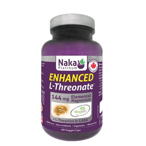 Naka Platinum Enhanced Magnesium L-threonate, 60 V-Capsules
