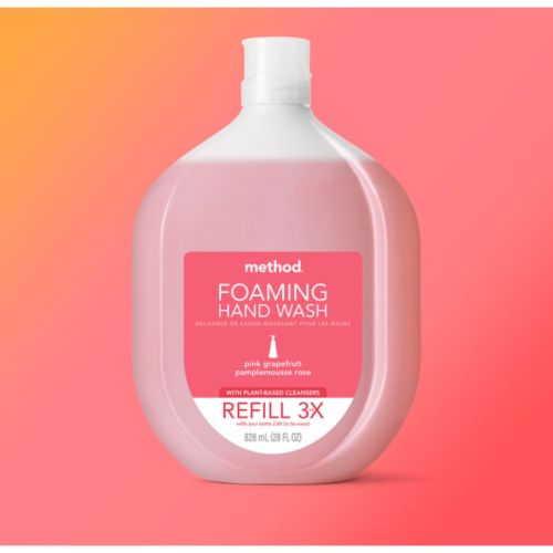 Method Pink Grapefruit Foaming Refill, 828ml