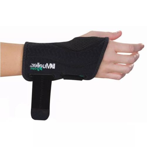 Mueller Green Fitted Right Wrist Support 86273C, L/XL
