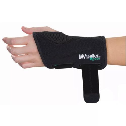 Mueller Green Fitted Left Wrist Support 86272ML, S/M