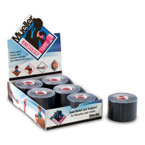 Mueller Kinesiology Tape Black MU28147, 6 / Box