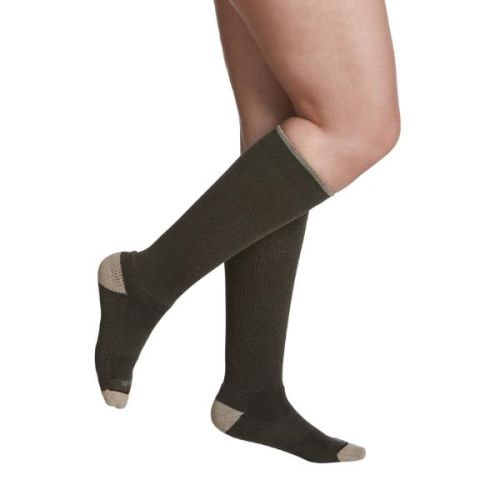 Sigvaris Merino Outdoor Socks 421CL31 15-20mm Olive, Large