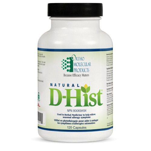 Ortho Molecular Products Natural D-Hist, 120 Capsules