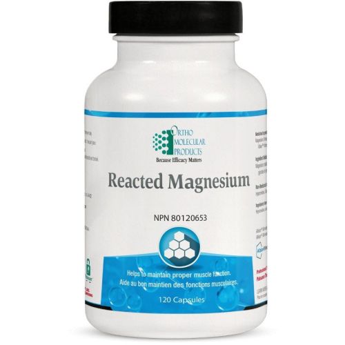 Ortho Molecular Products Reacted Magnesium, 120 Capsules