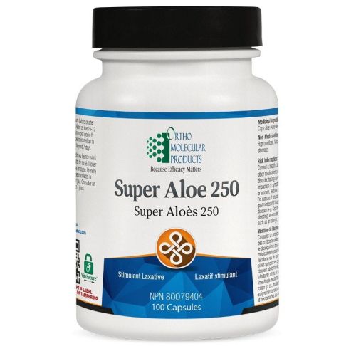 Ortho Molecular Products Super Aloe 250, 100 Capsules