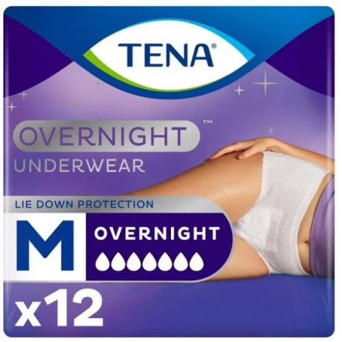 Tena Overnight U/Wear Medium, 12'S