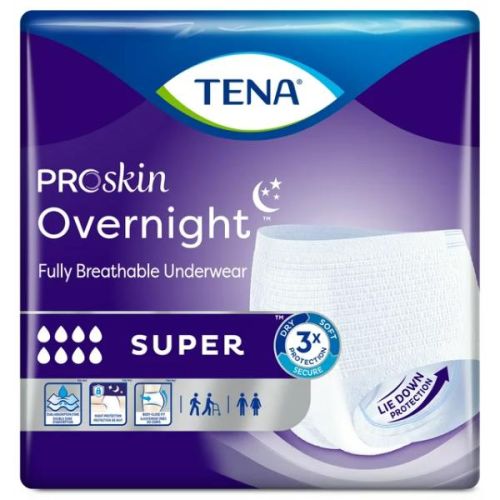 Tena Proskin Overnight Super Underwear 72427 12/Bag, XL