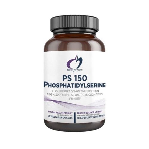 Designs for Health PS 150 Phosphatidyl Serine, 60 Veg Capsules