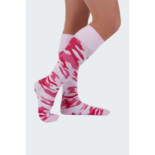 Rejuva Support Socks 15-20mm KCAM1PK3 Pink Camo, Large