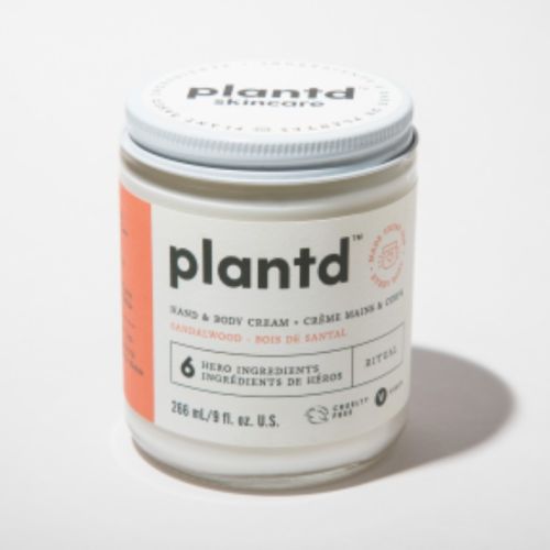 Plantd Skincare Ritual Sandalwood Hand and Body Cream, 266ml