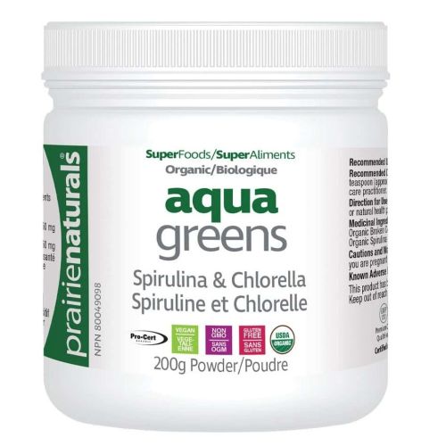 Prairie Naturals Organic Aqua Greens, 200g Powder