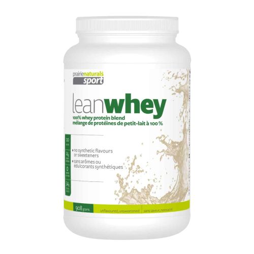 Prairie Naturals Lean Whey Protein - Unflavoured & Unsweetened, 908g Powder