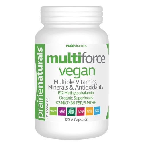 Prairie Naturals Multi-Force Vegan, 120 V-Capsules