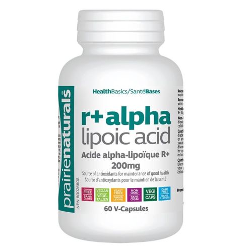 Prairie Naturals R+Alpha Lipoic Acid, 60 V-Capsules