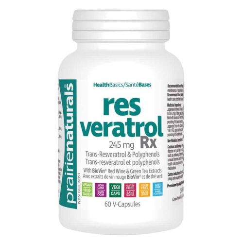Prairie Naturals Resveratrol Rx, 60 V-Capsules