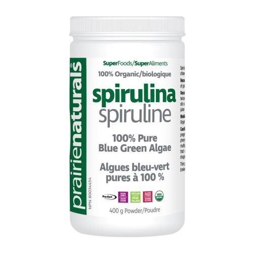 Prairie Naturals Organic Spirulina, 400g Powder