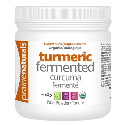 Prairie Naturals Fermented Organic Turmeric, 150g Powder