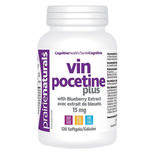 Prairie Naturals Vinpocetine Plus, 120 Softgels