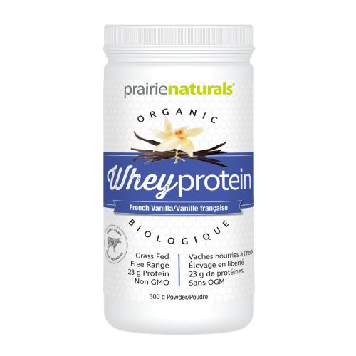 Prairie Naturals Organic Whey Protein -  French Vanilla, 300g Powder