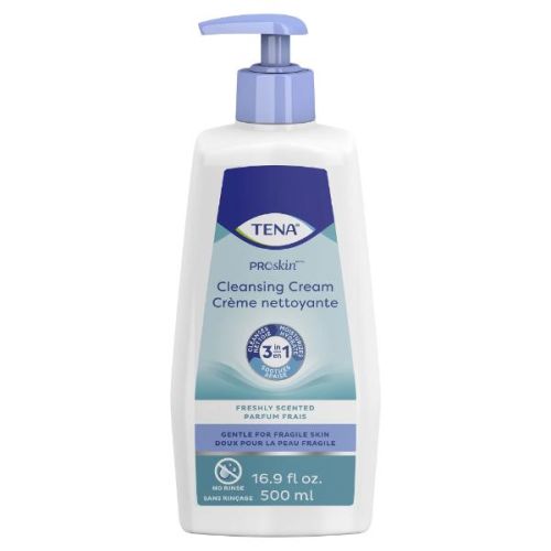 Tena Cleansing Cream with Pump, 500ml