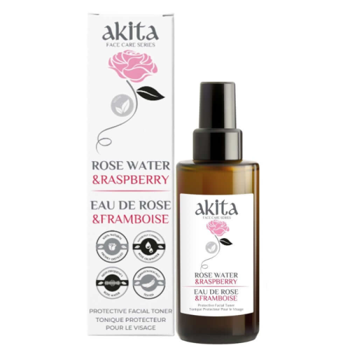 Akita All Natural Rose Water with Raspberry, 100ml