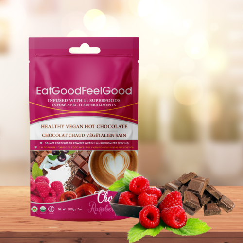 Eatgood Feelgood Hot Chocolate Raspberry, 200g