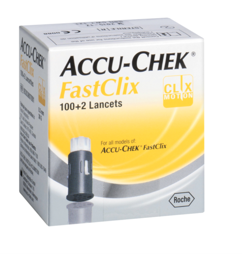 Accu-Chek Fastclix Lancet, 102 Lancets