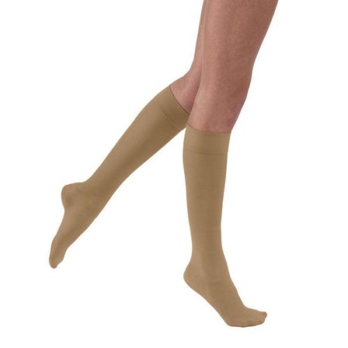 Jobst Ultrasheer Silky Knee High 8-15MM 119329 Beige, Medium