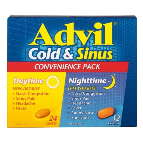 Advil Cold & Sinus Daytime & Nighttime Convenience Pack, 36s