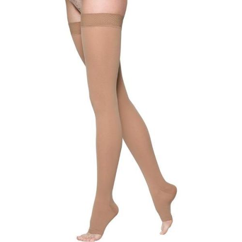 Sigvaris 862NLLO-66 Pair Thigh High 20-30mm Light Beige, LL